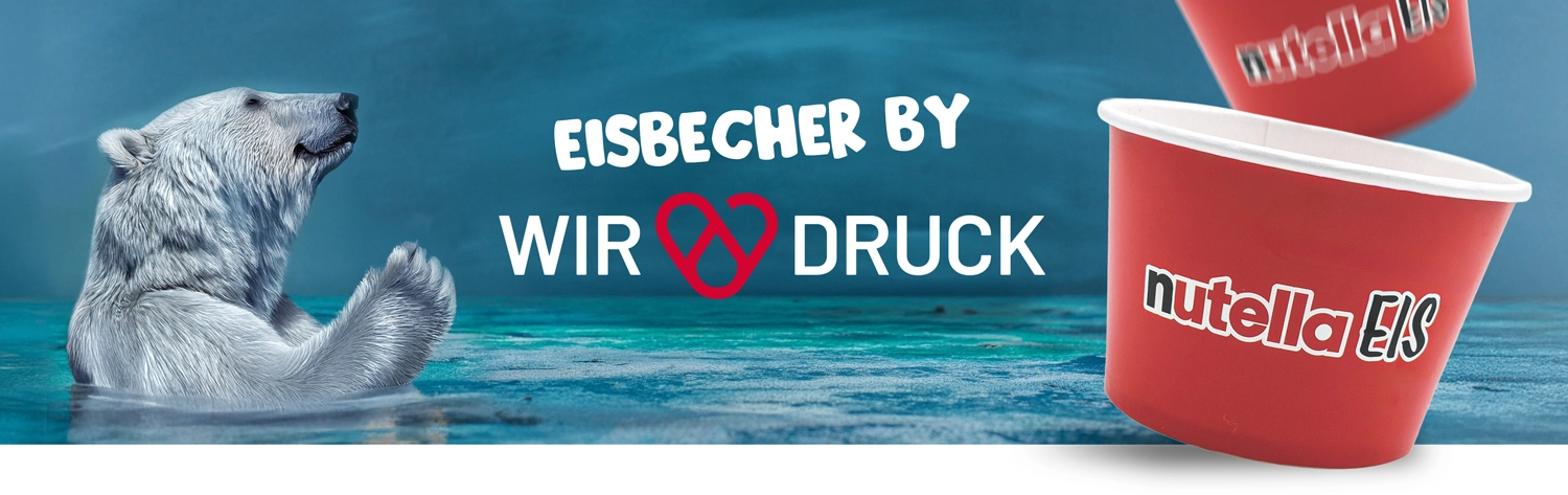 Wir bedrucken Eisbecher