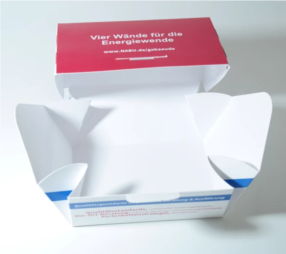 Verpackung "Immo" mit Verschluss und Halterungsöffnung 1
