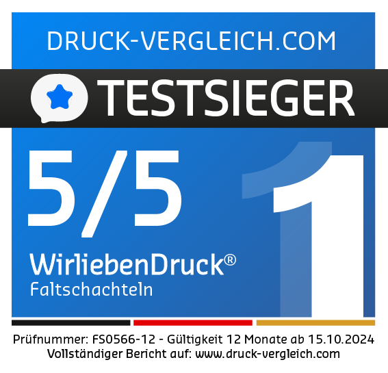Testsieger in Sachen Faltschachteln bedrucken