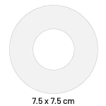 7.5 x 7.5  cm