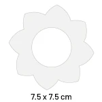 7.6 x 7.6  cm